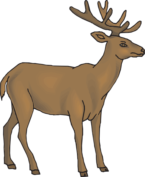 How To Set Use Brown Deer Svg Vector (492x598), Png Download
