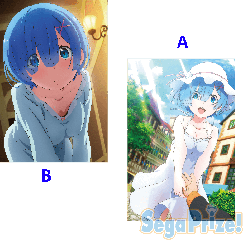 Rem Large Cushion - Re Zero Rem Large Cushion (1000x1000), Png Download