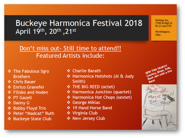 Buckeye Harmonica Festival - Buckeye State Harmonica Club (627x470), Png Download