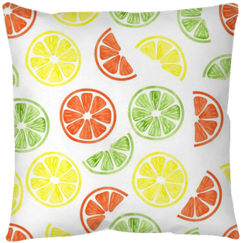 Watercolor Citrus Seamless Pattern - Citrus (400x400), Png Download