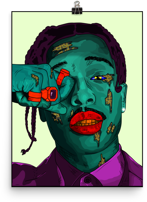 Asap Rocky Poster - A$ap Rocky (1000x1000), Png Download