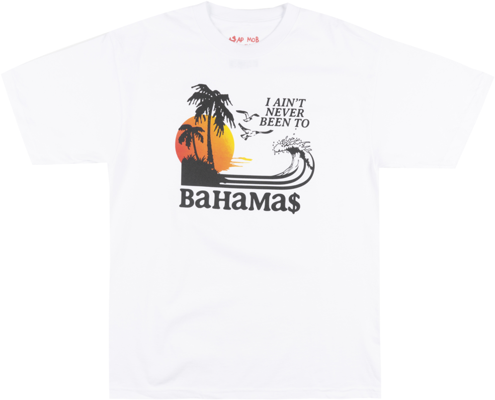 Asap Mob I Aint Never Been To Bahamas T-shirt Mens - Asap Mob (1024x827), Png Download