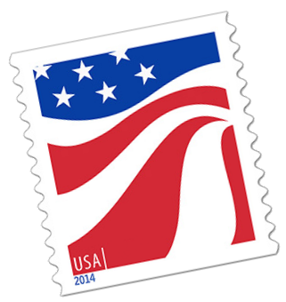 Us Stamp Png - Mail Stamp Png (329x382), Png Download