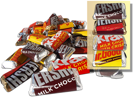 Hershey's Miniatures Miniature Hersheys - Miniature Hershey (470x339), Png Download