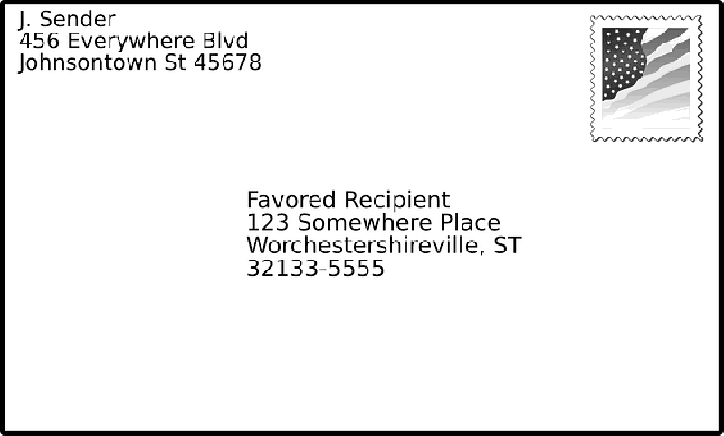 Mb Image/png - Address On Envelope (800x482), Png Download