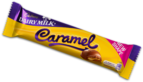 Cadbury Dairy Milk Caramel Http - Cadbury Dairy Caramel 45g (510x340), Png Download