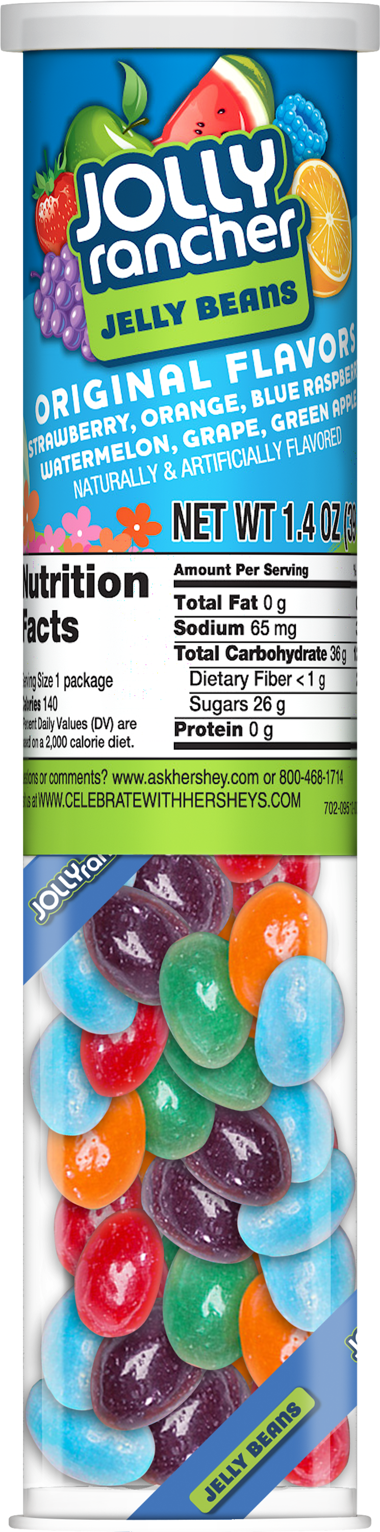 Jolly Rancher Jelly Beans - 14 Oz Packet (3000x3000), Png Download