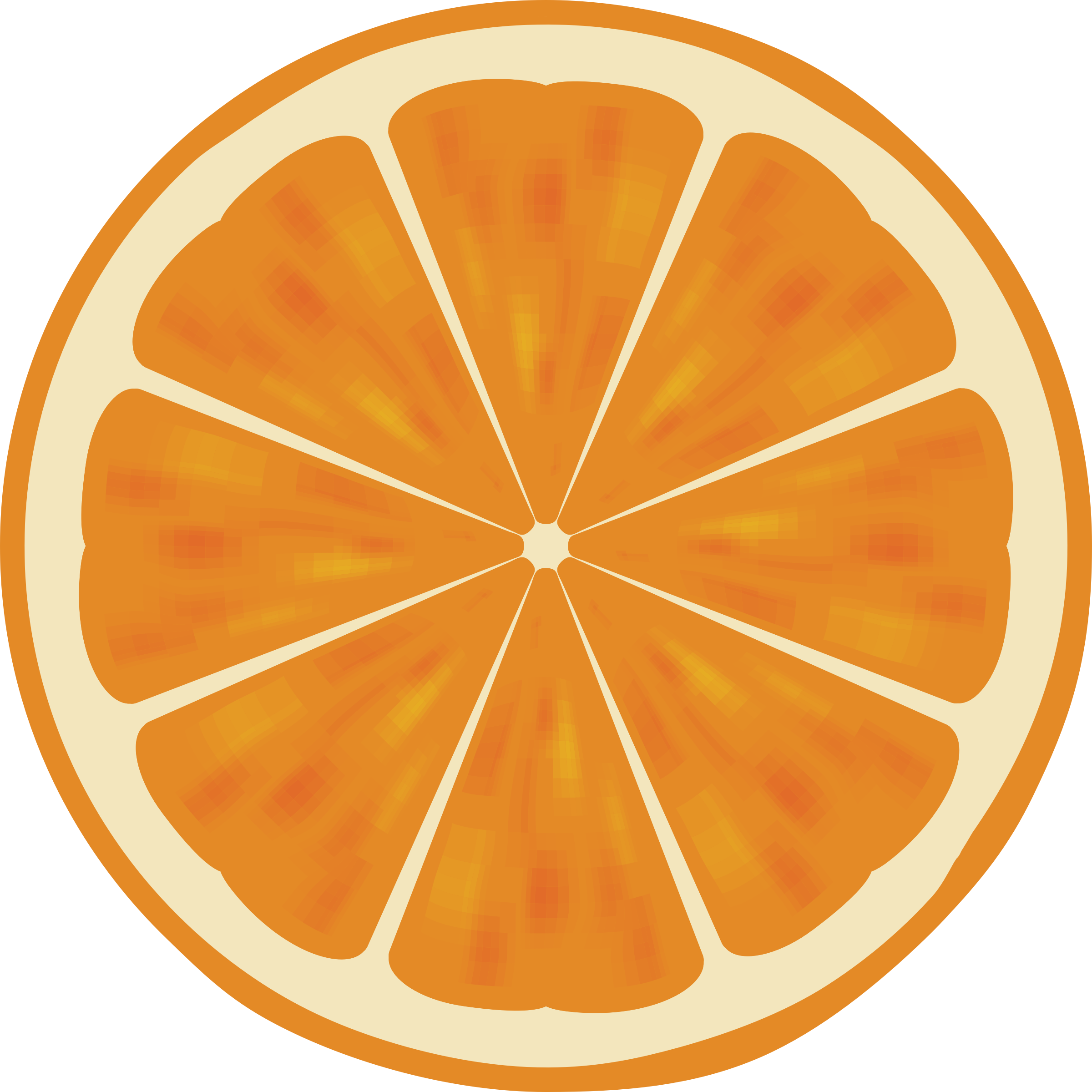 Orange Slice Computer Icons Fruit Lime - Clip Art Orange Slice (750x750), Png Download