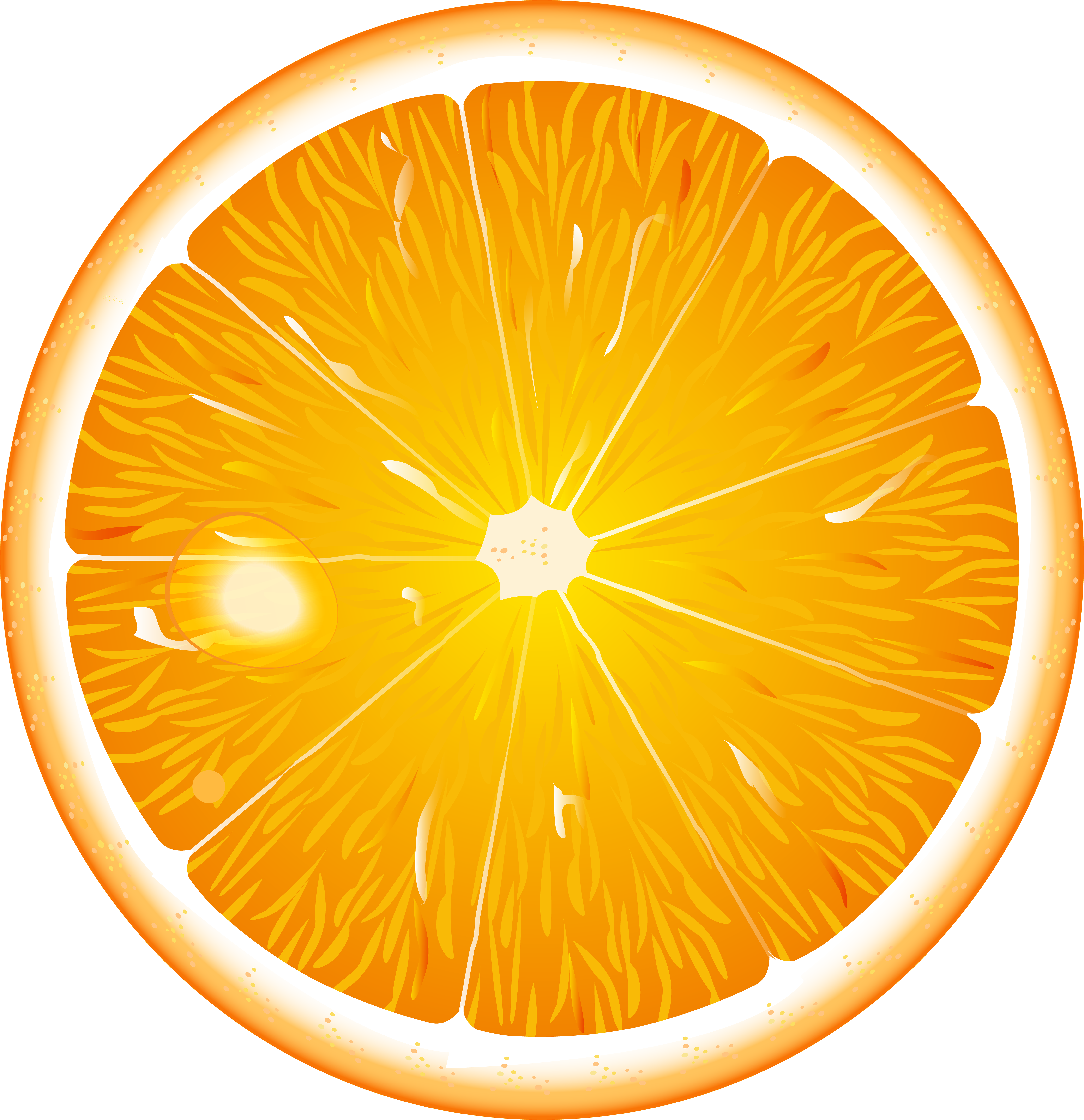 Orange Slice Png (6853x7000), Png Download