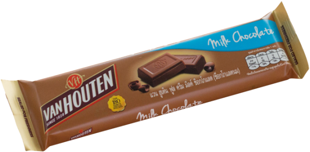 Van Houten Milk Chocolate - Dessert Bar (900x600), Png Download