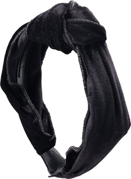 Velvet Knot With Metallic Edging Headband - Knot (439x600), Png Download