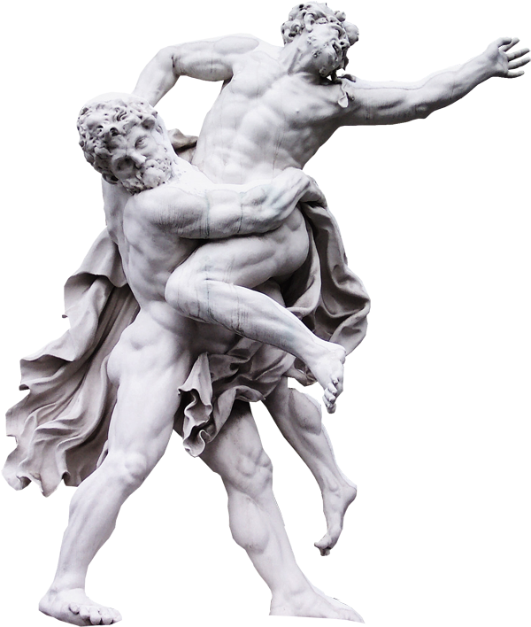 Poseidon Sculpture Png (613x767), Png Download