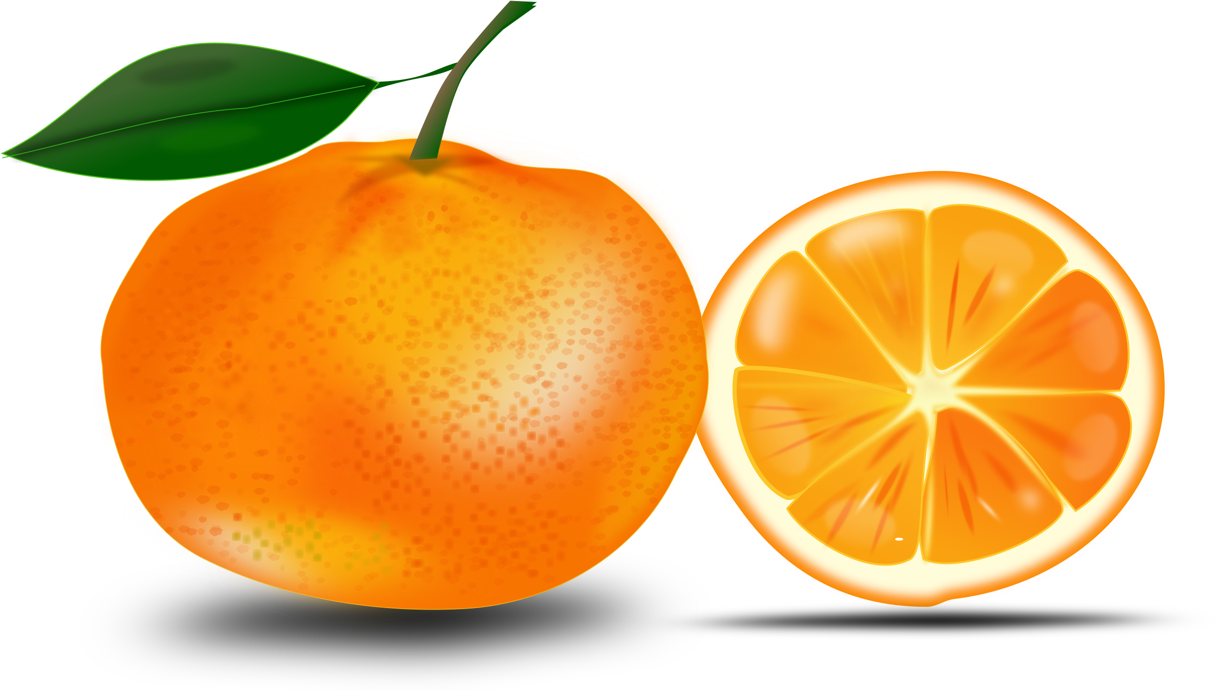 This Free Icons Png Design Of Slice Of An Orange (2400x1356), Png Download