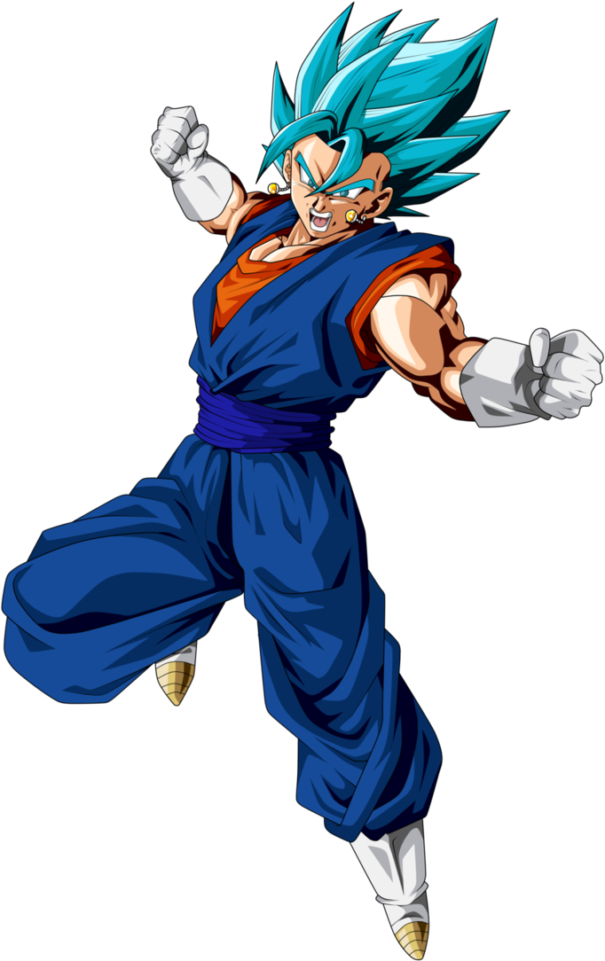 Vegito Super Saiyan Blue By Frost Z-dbtix5j - Vegito Blue Png (716x1116), Png Download