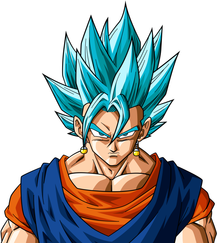 Super Saiyan Blue Vegito Budokai 3 By Rayzorblade189-d9y1r5j - Vegetto Ssj Dios Azul (848x942), Png Download