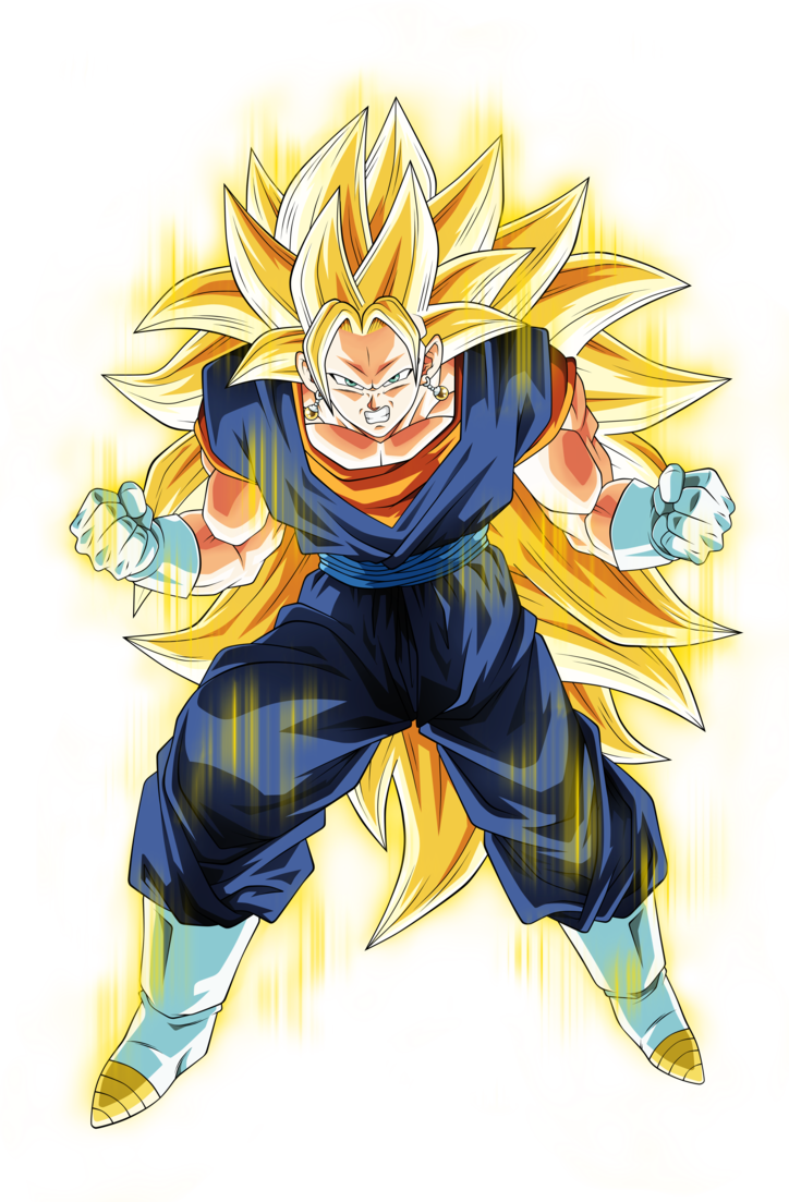 View Fullsize Vegito Image - Gogeta Dragon Ball Heroes (724x1103), Png Download