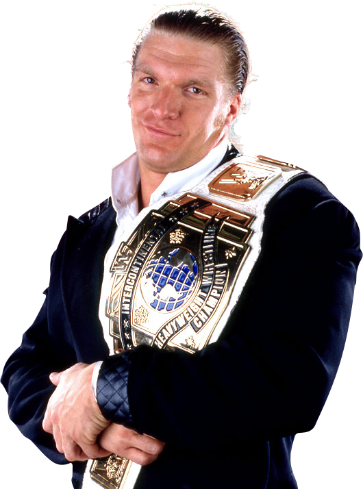Triple H World Heavyweight Champion And Intercontinental - Wwe Intercontinental Champion Triple H (530x714), Png Download