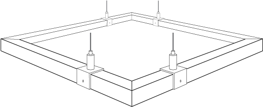 Kl Boxing Ring - Diagram (595x237), Png Download