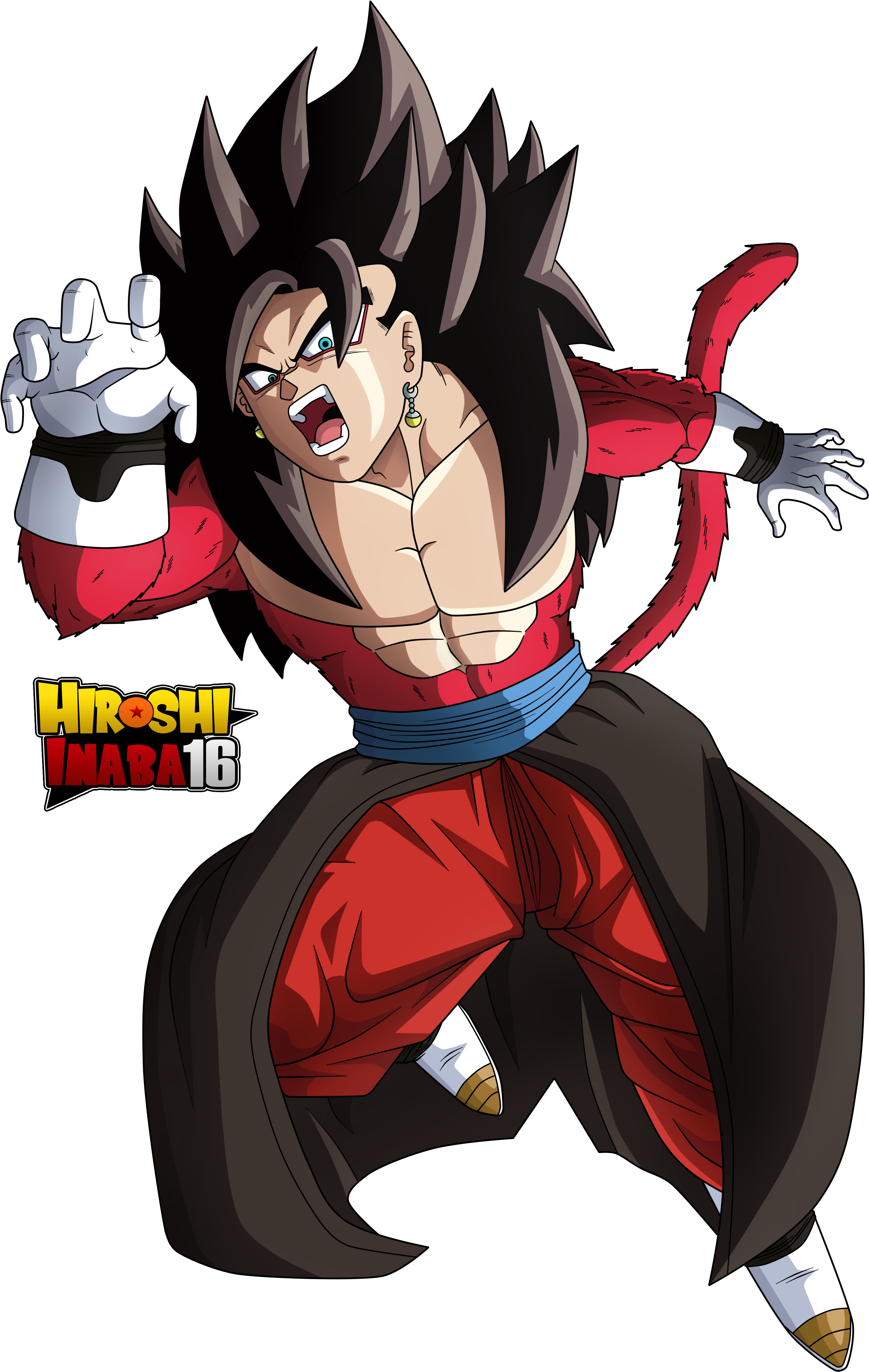 Vegito - Ssj4 Vegito Db Heroes (3000x5000), Png Download