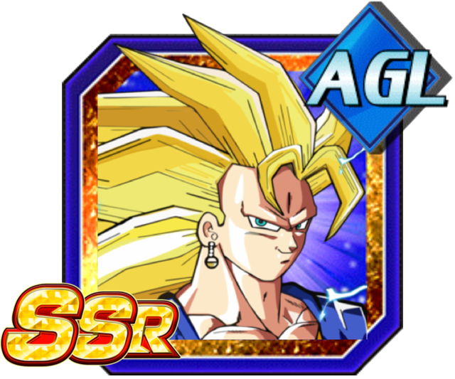 Transcended Potara Warrior Super Saiyan 3 Vegito - Dokkan Battle Vegeta Ssj2 Agi (640x533), Png Download