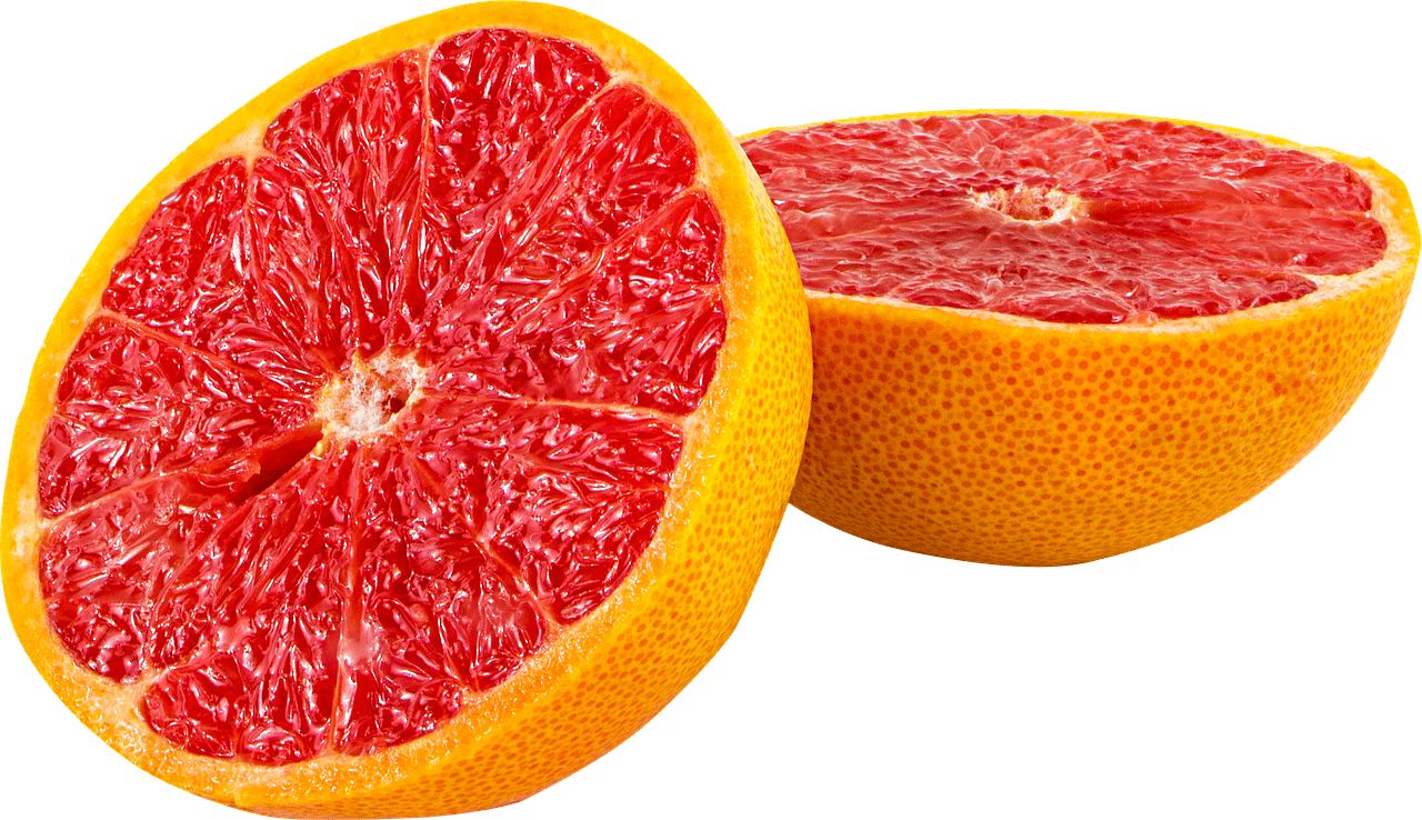 Sliced Blood Orange - Grapefruit Transparent Background (1280x738), Png Download