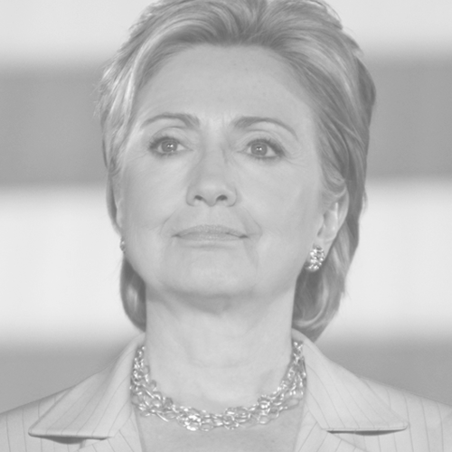 Hillary Clinton - Voting (500x500), Png Download