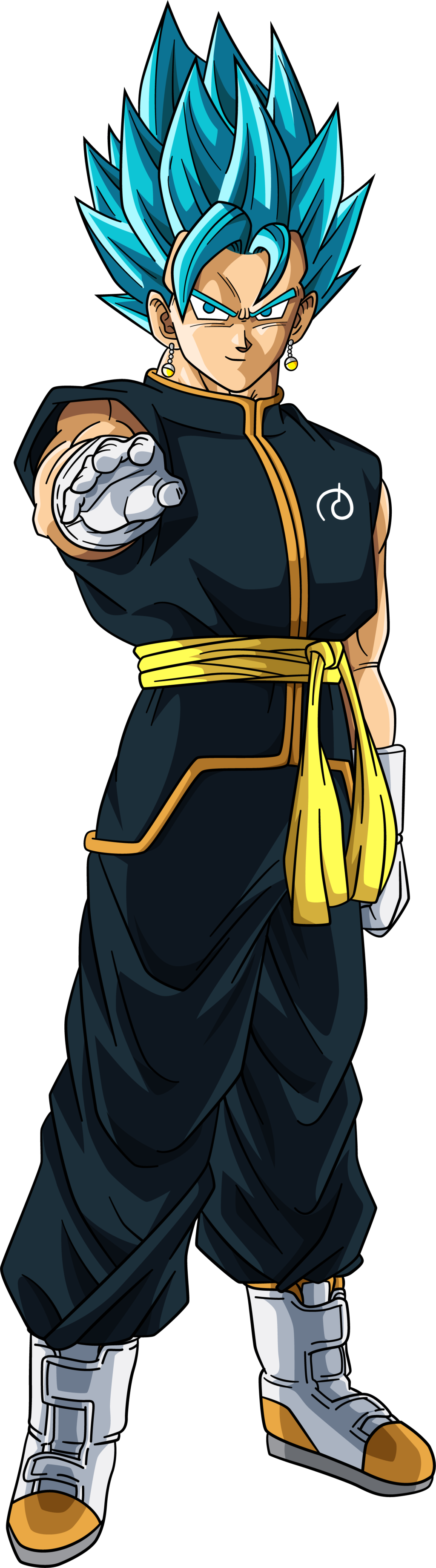 Vegito Fukatsu No F By Righteousaj On Deviantart - Vegito Ssj Blue 2 (1024x3682), Png Download