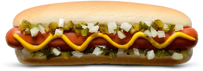 Image Of An Hot Dog - Dodger Dog (687x238), Png Download