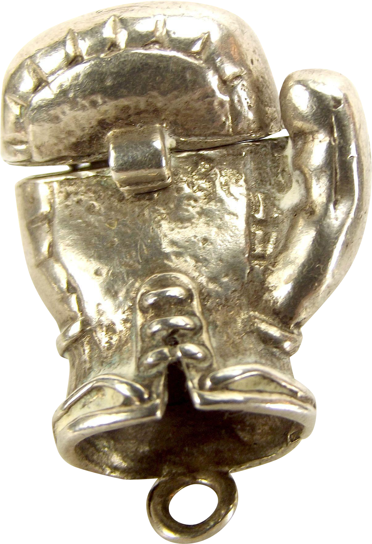 Vintage Silver Charm Boxing Glove Opens 2 Boxers In - Boxing (1768x1768), Png Download