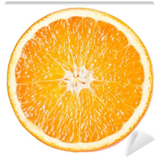 Orange Slice Isolated On White Background Wall Mural - Beard Balm & Wax - Handcrafted In Barcelona - Bergamot, (400x400), Png Download