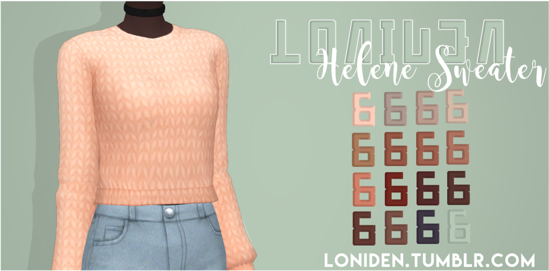 Sims 4 Mm Sweaters (1280x709), Png Download