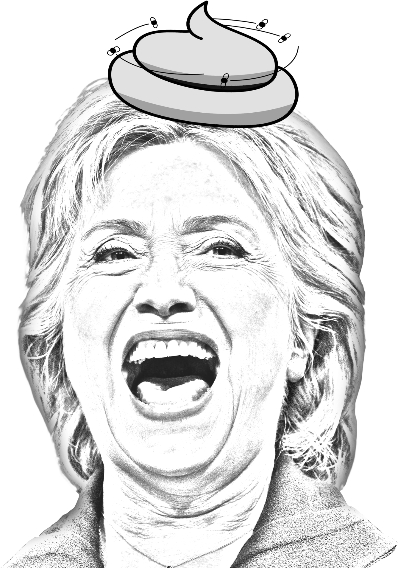 Hillary "doo-doo Diane" Clinton - Face (2048x2048), Png Download