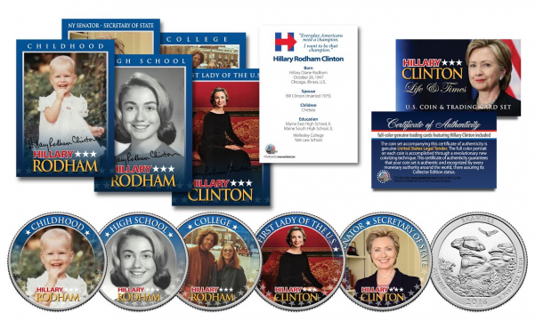 2016 Presidential Campaign 10 Piece * Life & Times - Merrick Mint Trump And Clinton - Life Campaign (600x600), Png Download