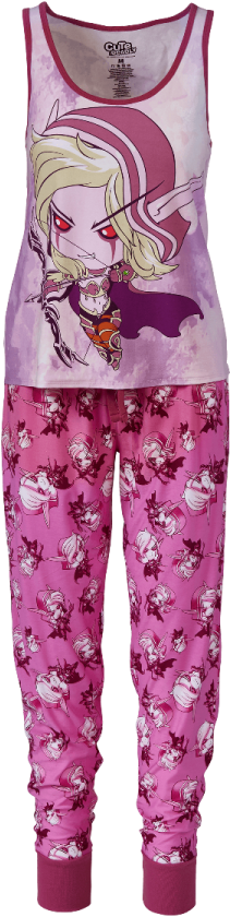 Cute But Deadly Sylvanas Two Piece Pajamas - Pajamas (900x900), Png Download