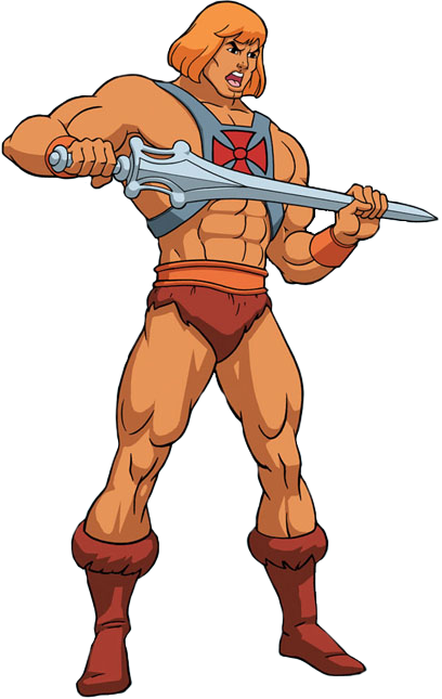 He-man - He Man Cartoon (408x645), Png Download