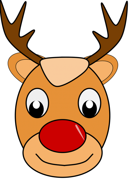 Deer,rudolph,santa Images, - กวาง การ์ตูน Png (500x693), Png Download