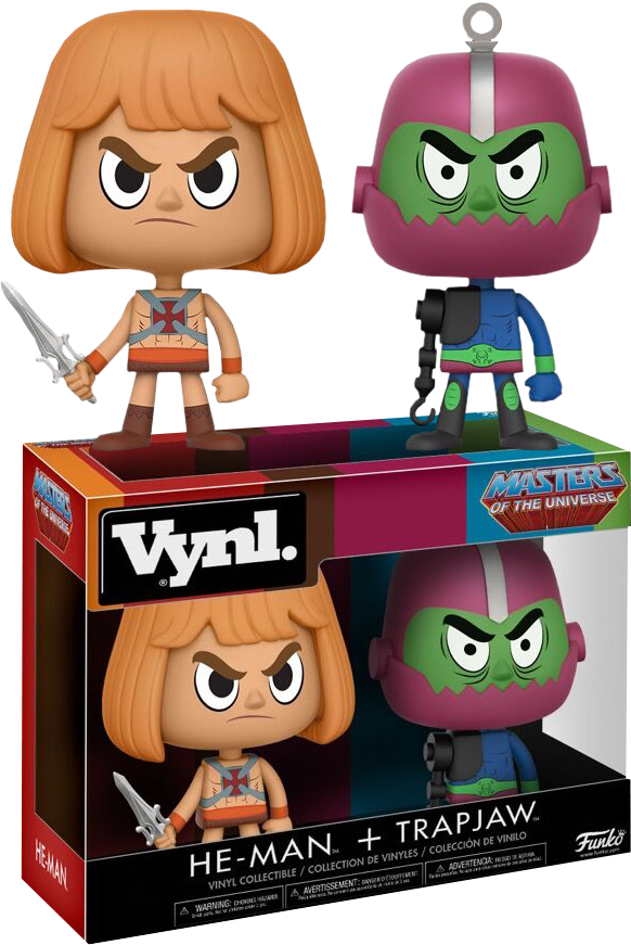 Masters - He-man And Trapjaw Vynl. (582x871), Png Download