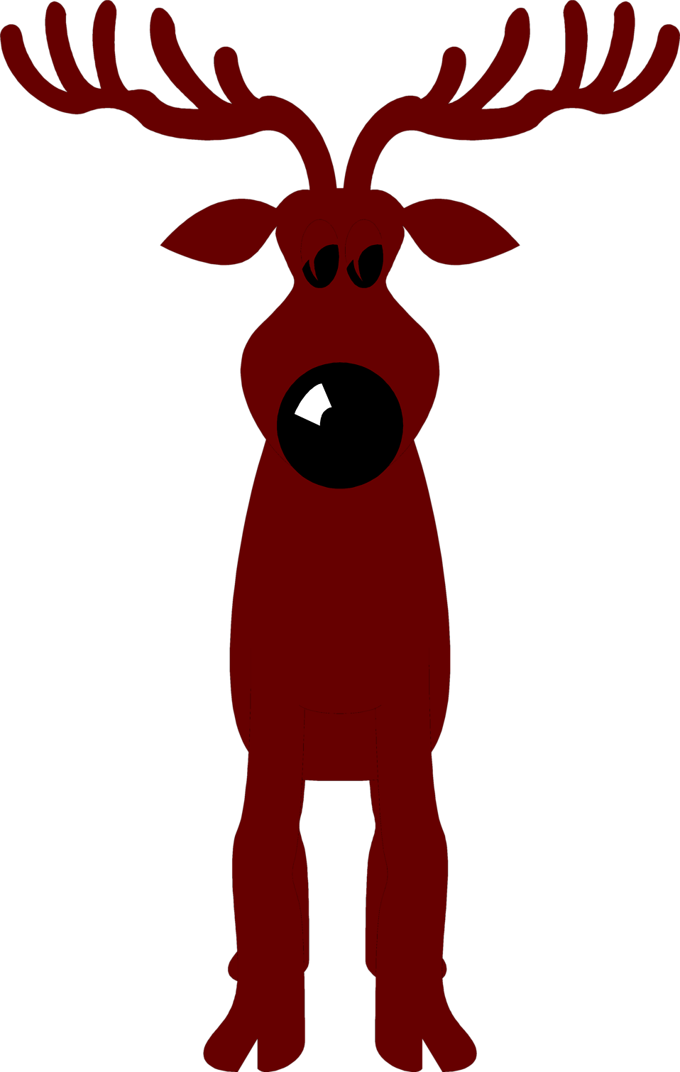 Deer Clipart Nose - Mujeres Q Ponen Los Cuernos (958x1510), Png Download