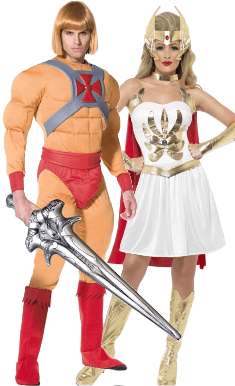 Heman And Shera Halloween Costumes - He Man And She Ra Fancy Dress (500x793), Png Download
