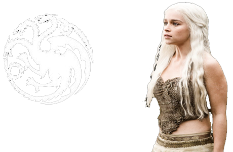 Picture Transparent Stock Daenerys Targaryen - Daenerys Targaryen White Background (500x300), Png Download