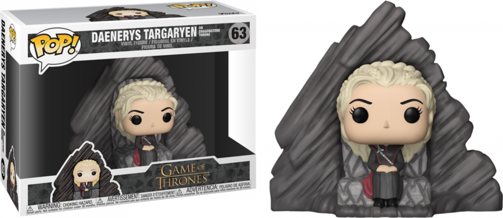 Game Of Thrones - Daenerys On Throne Pop (1023x445), Png Download