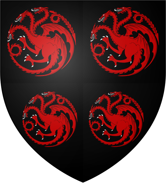 He Crushed The First Blackfyre Rebellion Displaying - Targaryen Poster (545x600), Png Download
