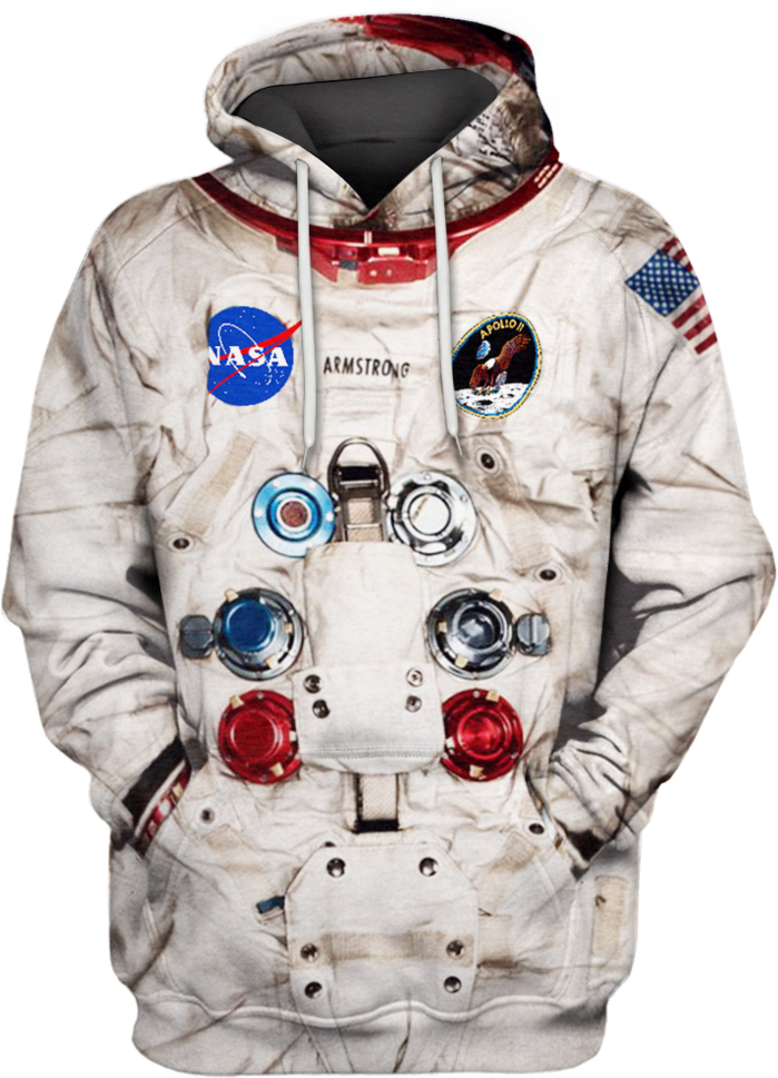 Vintage Hoodie - Nasa (1024x1023), Png Download