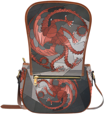 Sale Psylocke Genuine Waterproof Fabric Saddle Bags - House Targaryen (480x480), Png Download