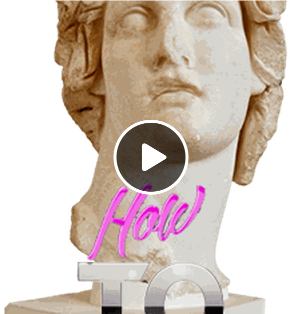 Vaporwave Statue Png (1200x628), Png Download