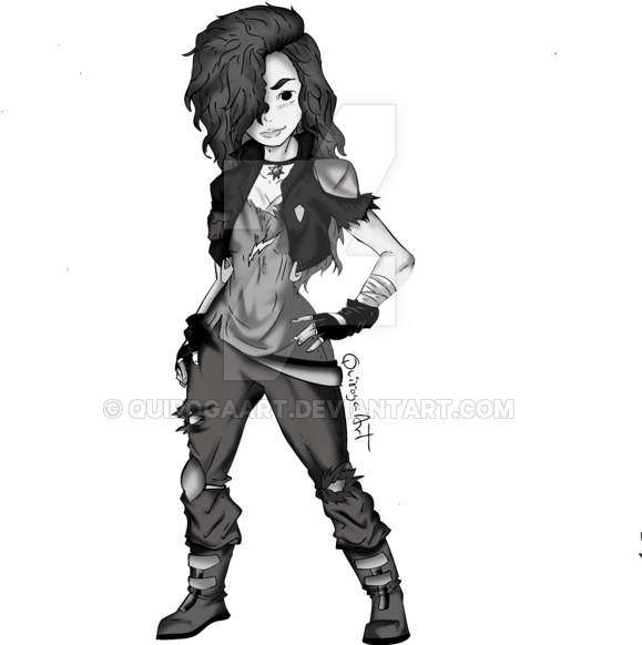 Picture Freeuse Download Commission Punk By Quirogaart - Drawing (600x726), Png Download