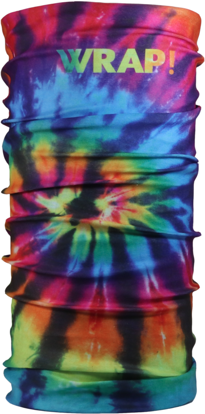 Tie Dye Wrap - Red Headbands By Wrap! - Red & Blue Tie-dye 10-in-1 (900x900), Png Download