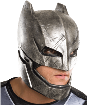 Adult Armoured Batman 3/4 Mask - Armored Mask (415x415), Png Download
