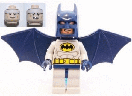 Lego Super Heroes Minifigure - Lego Superheroes Classic Batman Minifigure (440x440), Png Download