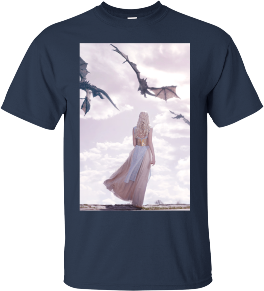 Game Of Thrones Daenerys Targaryen Hoodies Sweatshirts - Game Of Thrones 3 Dragons Flying (1155x1155), Png Download